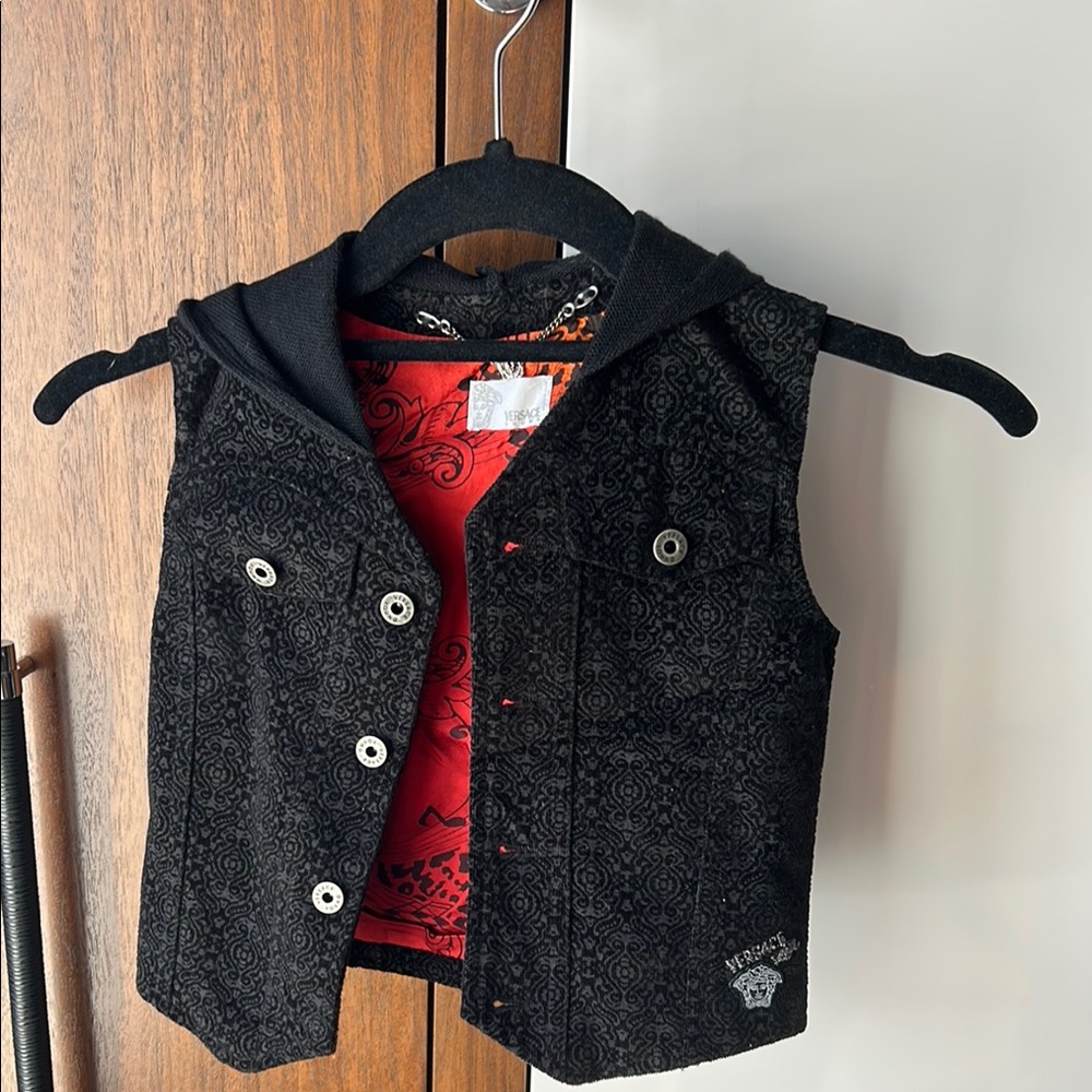 Versace Black and Red Kids Vest